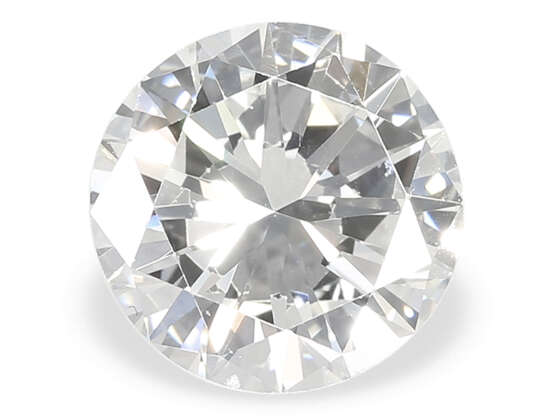 Hochfeiner Brillant von ca. 1,78ct, Wesselton/VVS, mit gemmologischem Gutachten - Foto 1