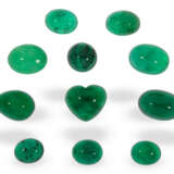Smaragd: Konvolut Smaragd-Cabochons, ca. 14,05ct, aus Goldschmiede-Nachlass - photo 1