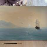 Painting “Dawn by the sea”, Canvas on the subframe, Oil paint, Russia, 2021 - photo 3