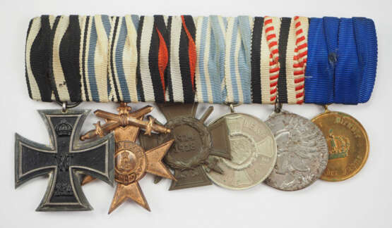 Bayern: Ordenschnalle eines Veteranen des Aufstandes in Deutsch-Südwest-Afrika mit 5 Auszeichnungen. - Foto 1