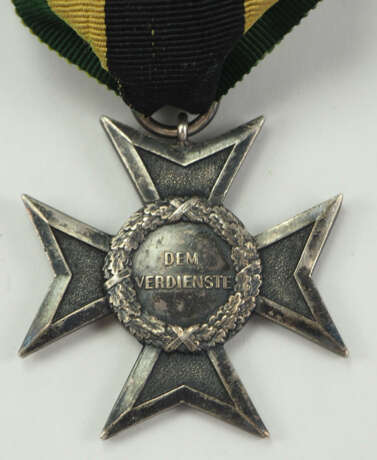 Sachsen-Weimar-Eisenach: Verdienstkreuz, in Silber. - Foto 3