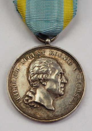 Sachsen: Militär-St. Heinrichs Orden, Silberne Medaille - F.U. - photo 1