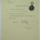 Finnland: Erinnerungsmedaille an den Freiheitskrieg 1918, mit Urkunde für einen Deutschen. - photo 2