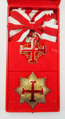 Vatikan: Ritterorden vom heiligen Grab zu Jerusalem, Gesellschaftsorden, Großkreuz Satz, im Etui. - фото 1
