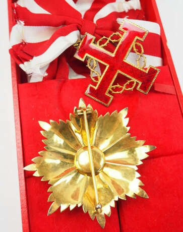 Vatikan: Ritterorden vom heiligen Grab zu Jerusalem, Gesellschaftsorden, Großkreuz Satz, im Etui. - photo 2