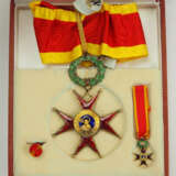 Vatikan: Orden des hl. Gregors des Großen, 2. Ausführung, zivile Abteilung, Komturkreuz, im Etui. - Foto 1