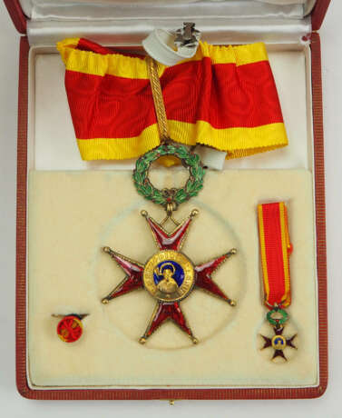 Vatikan: Orden des hl. Gregors des Großen, 2. Ausführung, zivile Abteilung, Komturkreuz, im Etui. - фото 1