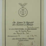 Preussen: Eisernes Kreuz, 1914, 2. Klasse Urkunde für einen Telegrafisten der 200. Infanterie-Division. - photo 1