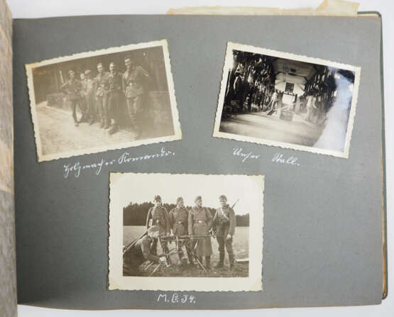 Wehrmacht: Fotoalbum 4. (MG) Kompanie/ Infanterie-Regiment 19. - Foto 3