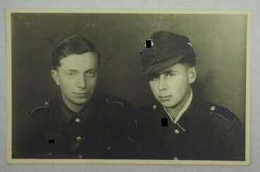 Foto zweier Brüder - Wehrmacht / SS.