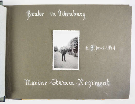 Kriegsmarine: Fotoalbum Marine Stamm Regiment Brake / Oldenburg. - фото 1