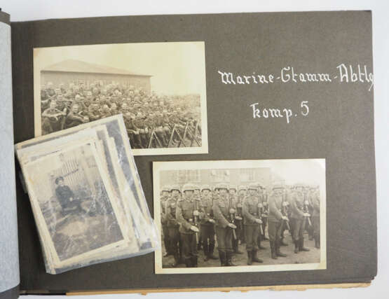Kriegsmarine: Fotoalbum Marine Stamm Regiment Brake / Oldenburg. - photo 4