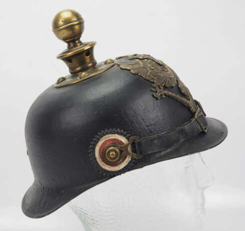 Preussen: Helm für Mannschaften der Artillerie. - Foto 3