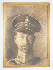 Kronprinz Wilhelm von Preussen - Kohlezeichnung.
