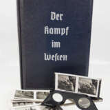 Raumbildalbum "Der Kampf im Westen" - blau. - фото 1