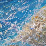 Море эмоций 3 Поталь золото Acrylic Абстрактный импрессионизм Абстрактный пейзаж минск 2021 - photo 2