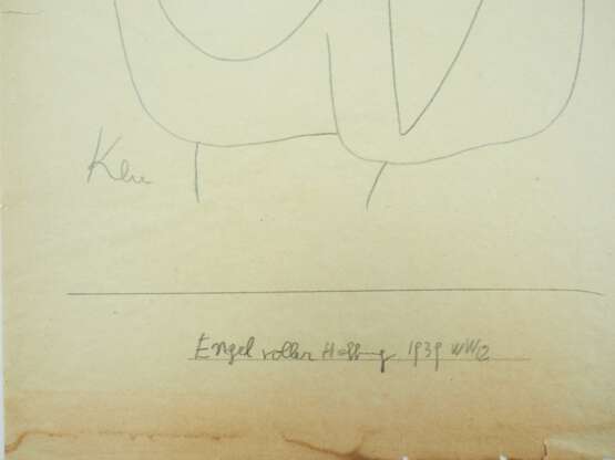 Klee, Paul zugeschr.: Engel voller Hoffnung. - photo 2