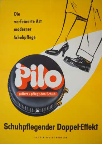 Werbeplakat: Pilo Schuhpflege. - фото 1