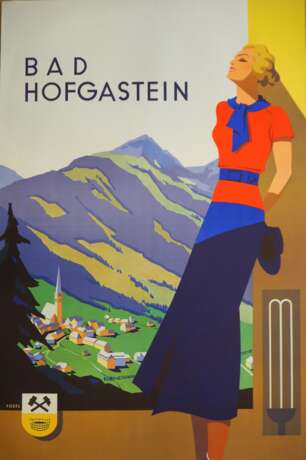 Werbeplakat: Österreich Bad Hofgastein. - фото 1