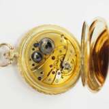 Remontoir Taschenuhr Savonnette GOLD. - photo 4