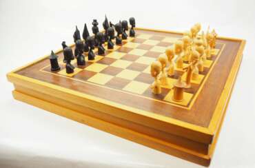 Afrika: Schachspiel.