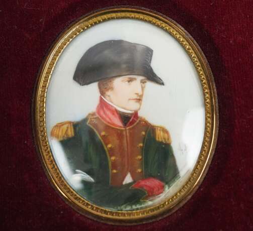 Napoleon und Josephine Bonaparte: 2 Miniaturmalereien. - Foto 2