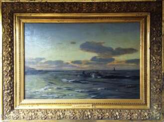 L'Image “De La Soirée. La mer baltique”. Eugène Gustave Дакер (1841-1916) 