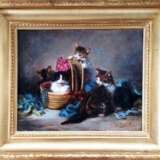 Картина "Веселые котята". Луи Эжен Ламберт (1825 -1900 ). - Foto 2