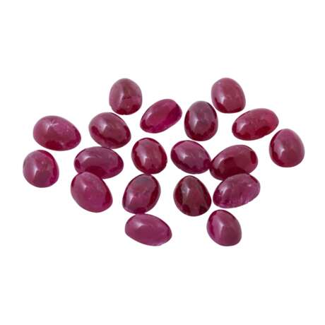 Konvolut 19 Rubin Cabochons zus. 13,07 ct, - Foto 1