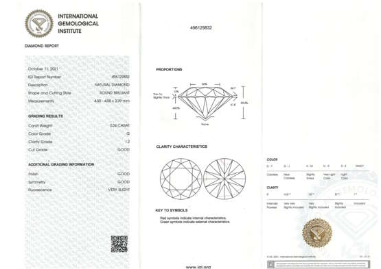 Loser Diamant 0,24 ct - photo 3