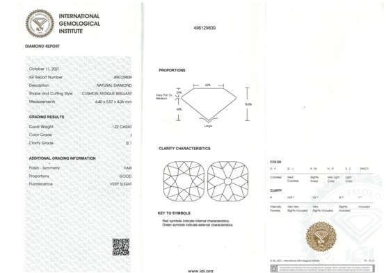 Loser Diamant 1,22 ct - фото 3