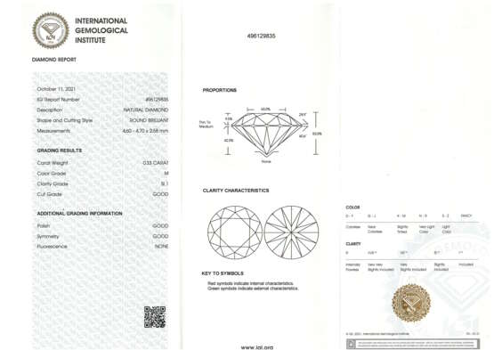 Loser Brillant 0,33 ct - Foto 3