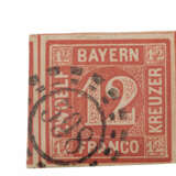 Altdeutschland / Bayern - 1858, 12 Kreuzer, entwertet durch - photo 1