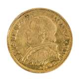 Italien /GOLD, Vatikan - Pius IX (1866-1878), 5 Lire 1866 R - фото 2