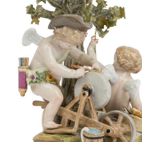 MEISSEN 'Amor beim Schleifen seiner Liebespfeile', 2. Wahl, 1860-1924. - photo 5