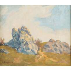 EBERHARD, HEINRICH (1884-1973), "Felsen auf einer Anhöhe",