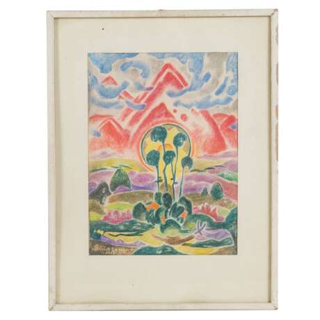 EBERHARD, HEINRICH (1884-1973), "Landschaftliche Vision", - Foto 2