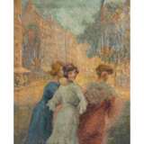 PÉGOT-OGIER, Jean-Bertrand, ATTRIBUIERT (1878-1915), "Drei junge Damen in Paris", - Foto 1