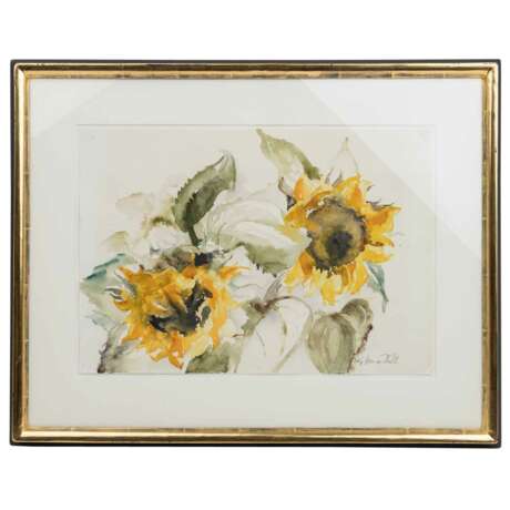 HAME-DIEHL, GISELA (geb. 1936), "Sonnenblumen", - photo 2