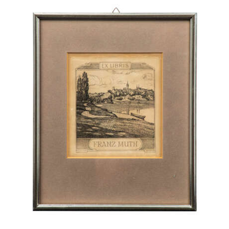 HOLLENBERG, FELIX (1868-1945), 5 Graphiken: Landschaft und Ex Libris, - Foto 17