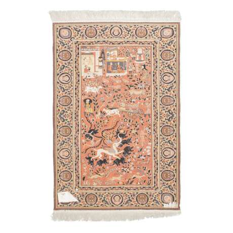 Orientteppich aus Seide. OST-TURKESTAN, 20. Jh., 152x91 cm. - photo 2