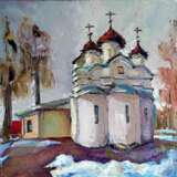 Белая лебедь Коломны масло на холсте Oil paint Realism Landscape painting Russia 2022 - photo 1