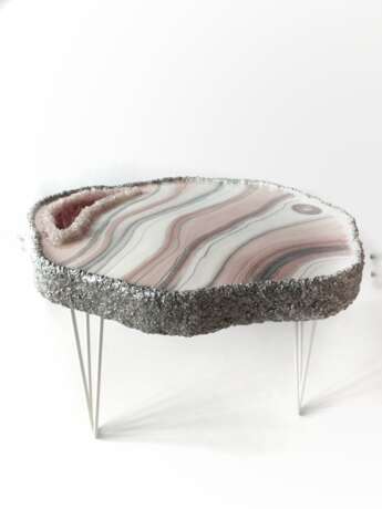 Стол "Розовый пудинг" Epoxidharz авторская техника интерьерная мебель интерьерная мебель Russland 2021 - Foto 1