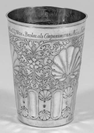 Großer Ohlauer Barock-Becher als Zunftgeschenk - photo 1