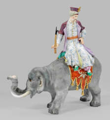 Große Figur "Sultan auf Elefant". Originaltitel