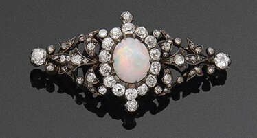 Belle Epoque Opal-Diamantbrosche