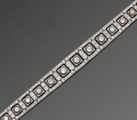 Glamouröses Art Déco-Diamantarmband in Ajour
