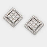 Paar elegante Diamant-Ohrringe im Stil von Tiffany - photo 1