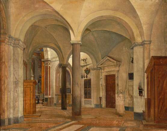 Architekturmaler um 1820/30: Interieur - фото 1