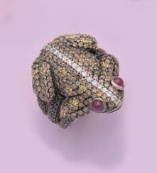 Charmanter "Frosch"-Diamantring